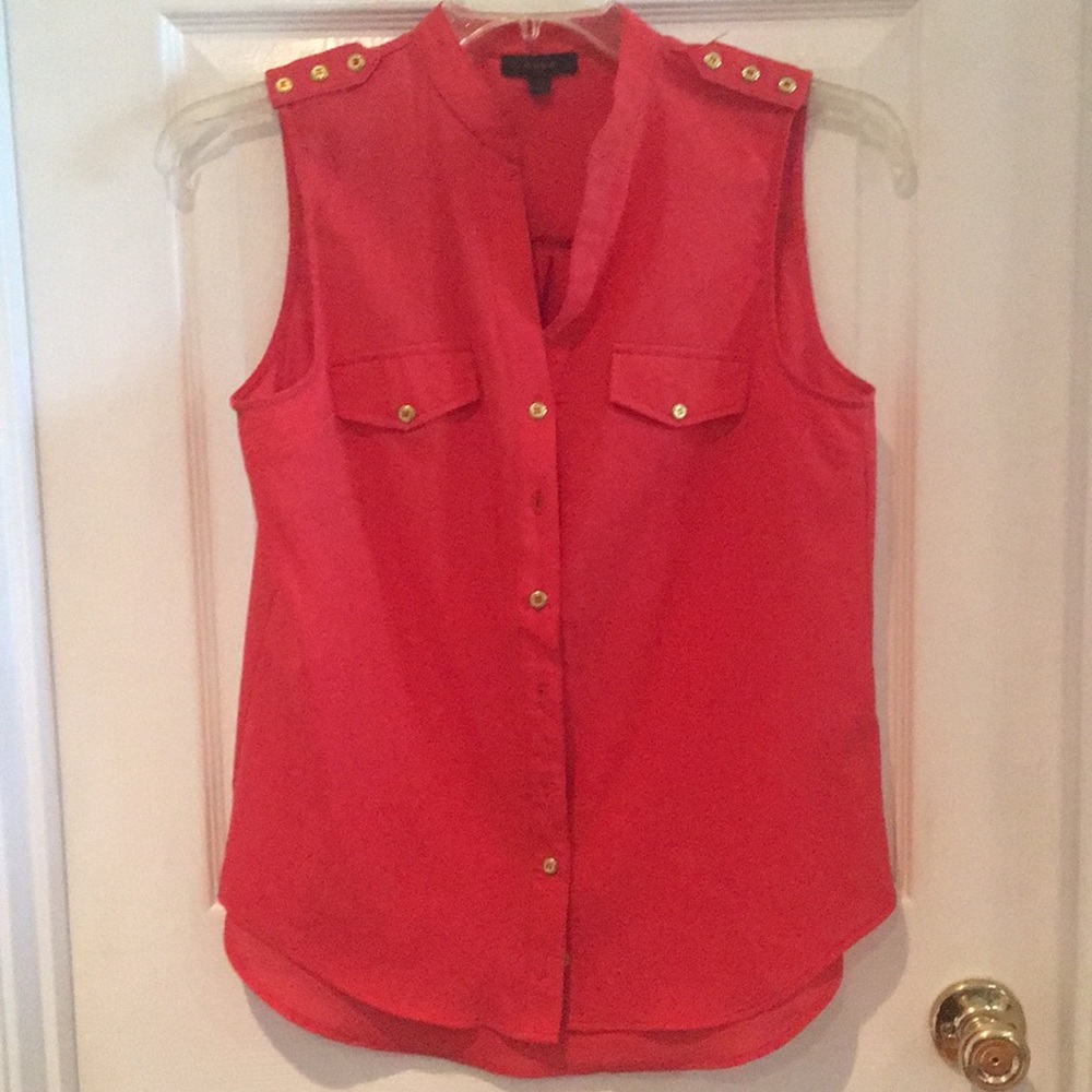Edge orange blouse Size L